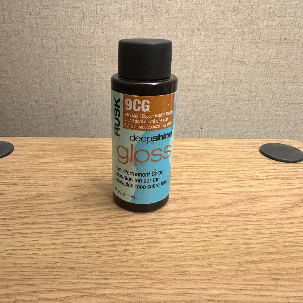 Rusk Hair Color Deepshine Gloss 9CG Very Light Copper Golden Blonde - 2 oz